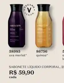 O Boticário Nativa - sabonete líquido corporal, 2,80 oferta