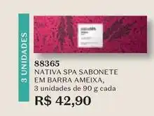 O Boticário Nativa - spa sabonete em barra ameixa oferta