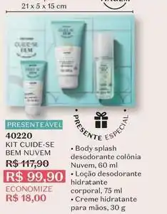 O Boticário Cuide-se bem - kit cuide-se bem nuvem oferta