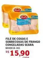 Assaí Atacadista Seara - filé de coxas e sobrecoxas de frango congeladas oferta