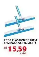 Assaí Atacadista Maria - rodo plástico de 40cm com cabo santa oferta