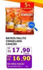 Assaí Atacadista Canção - batata palito congelada oferta