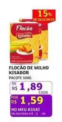 Assaí Atacadista Kisabor - flocão de milho oferta