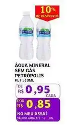 Assaí Atacadista Petrópolis - agua mineral sem gas oferta