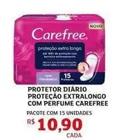 Assaí Atacadista Carefree - protetor diário proteção extralongo com perfume oferta