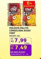 Assaí Atacadista Do chef - polenta palito congelada assai oferta