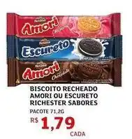 Sabores - biscoito recheado ou escureto richester