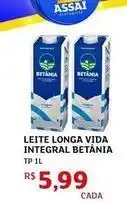 Assaí Atacadista Betânia - leite longa vida integral oferta