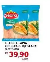 Assaí Atacadista Seara - filé de tilápia congelado iqf oferta
