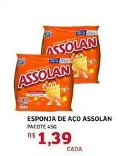 Assaí Atacadista Assolan - esponja de aço oferta
