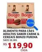 Assaí Atacadista Purina - alimento para caes adultos sabor carne & cereais bonzo oferta