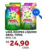 Assaí Atacadista Ariel - lava-roupas líquido tipos oferta