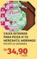 Assaí Atacadista Pacote - caixa oitavada para pizza n°35 mercantil morango oferta