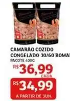 Assaí Atacadista Pacote - camarão cozido congelado 30/60 oferta