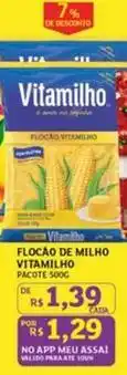 Assaí Atacadista Vitamilho - flocão de milho oferta