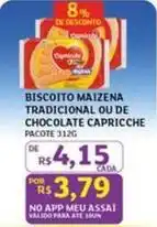Assaí Atacadista Maizena - biscoito tradicional ou de chocolate oferta