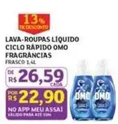 Assaí Atacadista Omo - lava-roupas liquido capido oferta