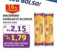 Assaí Atacadista De - macarrão espaguete aliança oferta