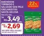 Assaí Atacadista Santa helena - amendoim torrado e salgado sem pele grelhaditos oferta