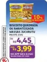 Assaí Atacadista Pacote - biscoito quadrada ou amanteigada massas oferta