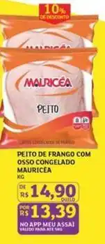 Assaí Atacadista Mauricéa - peito de frango com osso congelado oferta