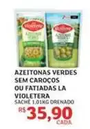 Assaí Atacadista La violetera - azeitonas verdes sem carocos ou fatiadas oferta