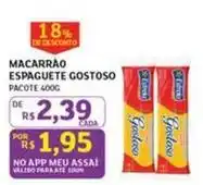 Assaí Atacadista Gostoso - macarrão espaguete oferta