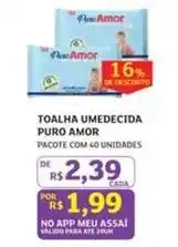 Assaí Atacadista Puro sabor - toalha umedecida oferta