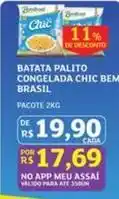 Assaí Atacadista Bem brasil - batata palito congelada chic oferta