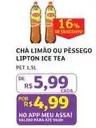 Assaí Atacadista Lipton - cha limão ou pessego ice tea oferta