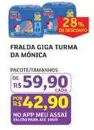 Assaí Atacadista De - fralda turma da mônica oferta