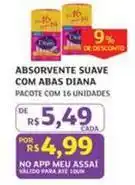 Assaí Atacadista De - absorvente suave com abas oferta