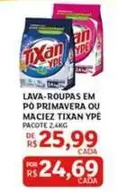 Assaí Atacadista Tixan ypê - lava-roupas em pó primavera ou maciez oferta