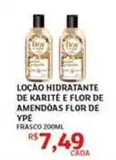Assaí Atacadista Flor - loção hidratante de karité e de amendoas de oferta