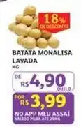 Assaí Atacadista De - batata monalisa lavada oferta