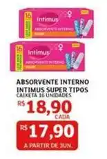 Assaí Atacadista Intimus - absorvente interno super tipos oferta
