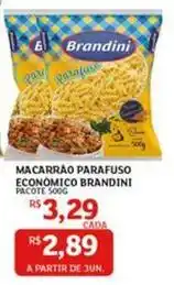 Assaí Atacadista Brandini - macarrao parafuso económico oferta