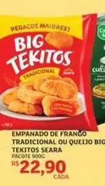 Assaí Atacadista Tekitos - empanado de frango tradicional ou queijo big oferta