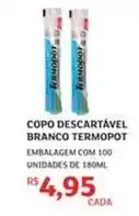 Assaí Atacadista Termopot - copo descartável branco oferta