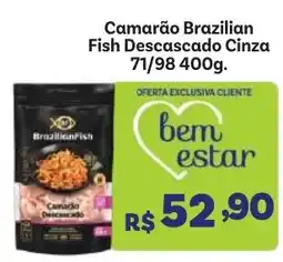 Covabra Supermercados Camarão brazilian fish descascado cinza oferta