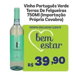 Covabra Supermercados Vinho Português Verde Terras De Felgueiras oferta