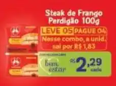 Covabra Supermercados Steak de Frango Perdigão 100g oferta