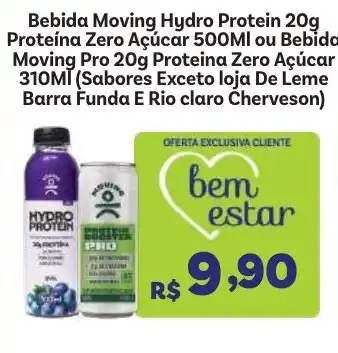 Covabra Supermercados Bebida Moving Hydro Protein 20g Proteina Zero Açúcar oferta