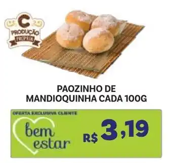 Covabra Supermercados paozinho de mandioquinha oferta
