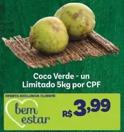 Covabra Supermercados Coco Verde oferta