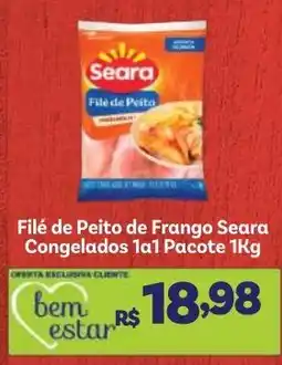Covabra Supermercados Filé de Peito de Frango Seara oferta