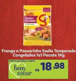 Covabra Supermercados Frango a passarinho sadia temperado oferta