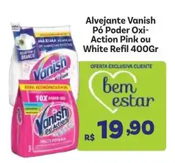 Covabra Supermercados Alvejante Vanish Pó Poder Oxi-Action Pink ou White Refil oferta