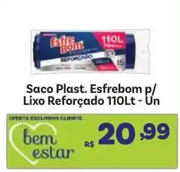 Covabra Supermercados Saco plast. esfrebom p/ lixo reforçado 110lt oferta