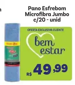 Covabra Supermercados Pano Esfregom Microfibra Jumbo oferta